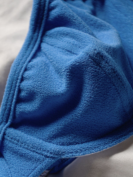 BALI TOP // terry towel blue sea