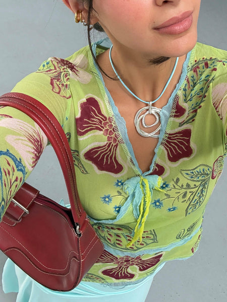 OVER NECKLACE blue