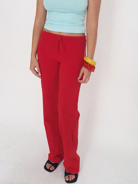 RED COMFY TROUSERS