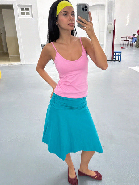 QUINCE SKIRT / turquoise