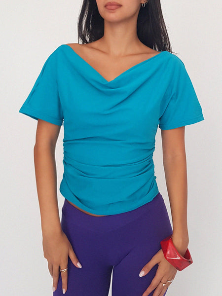 PLUM TOP // turquoise