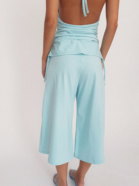 WALNUT CAPRI SHORTS   / water