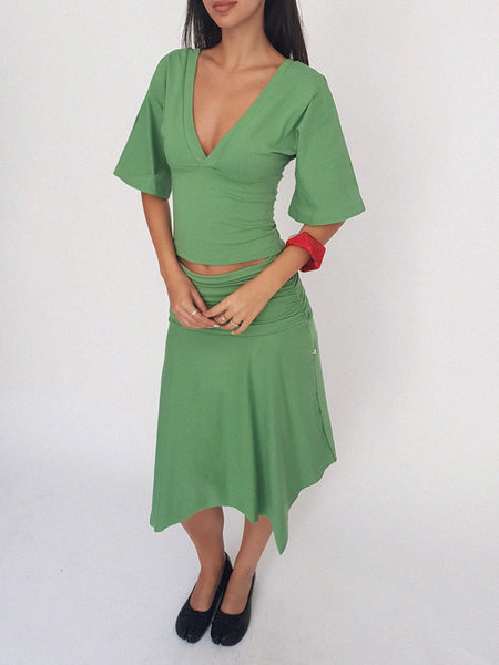 APPLE TOP // green