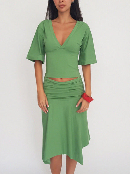 APPLE TOP // green