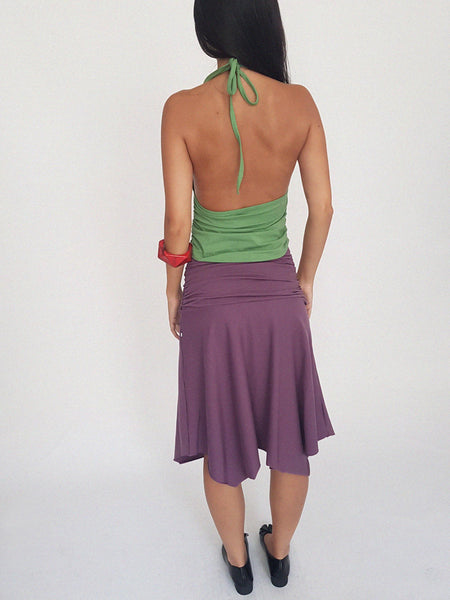 QUINCE SKIRT / aubergine