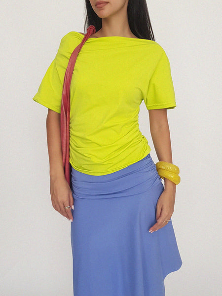 QUINCE SKIRT / blueberry