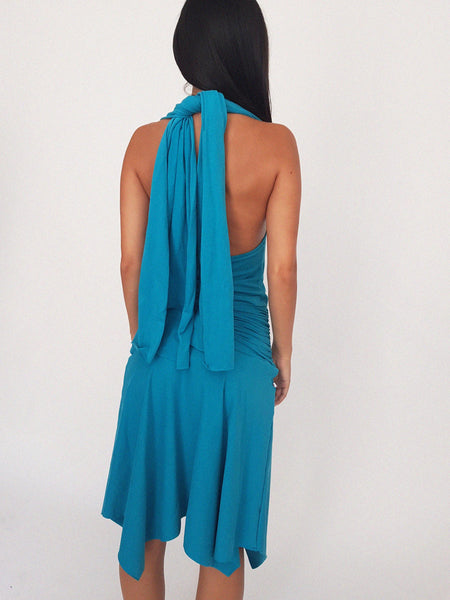QUINCE SKIRT / turquoise