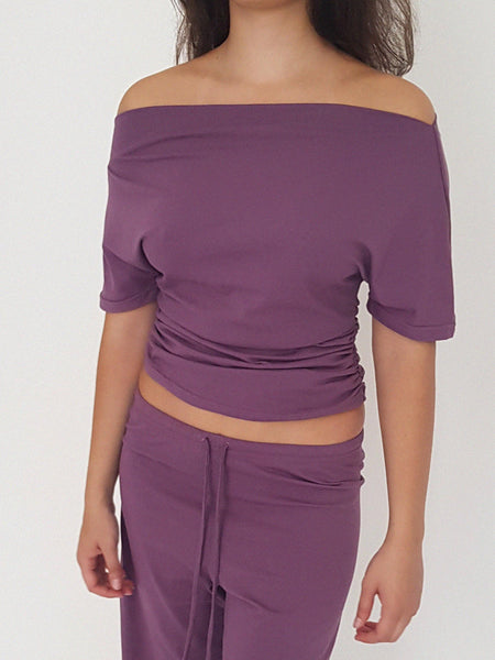 PLUM TOP // aubergine