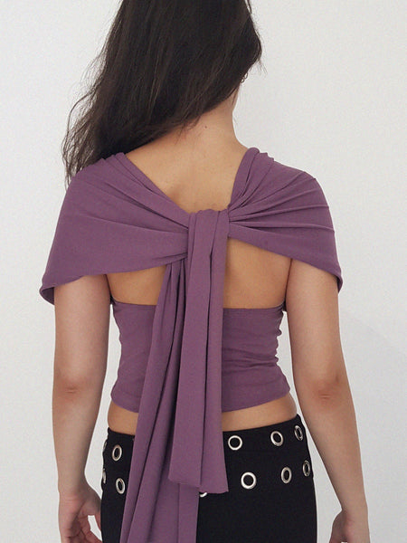 FIG TOP // aubergine