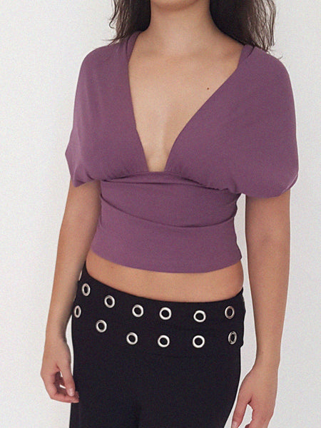 FIG TOP // aubergine