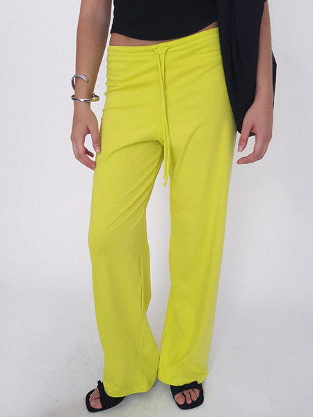 TROUSERS LUNE //  lime