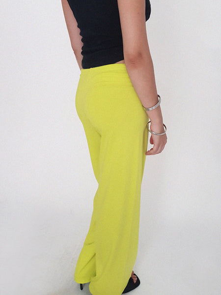 TROUSERS LUNE //  lime