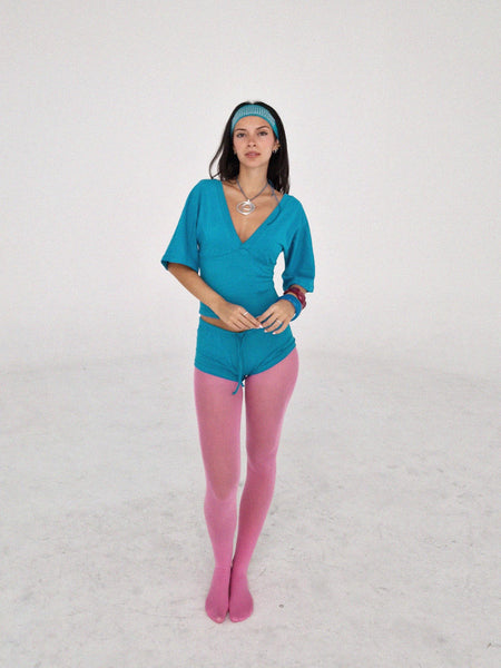 APPLE TOP // turquoise