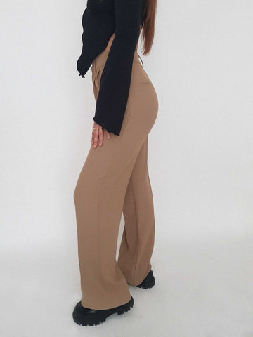 ASIZE TROUSERS / camel
