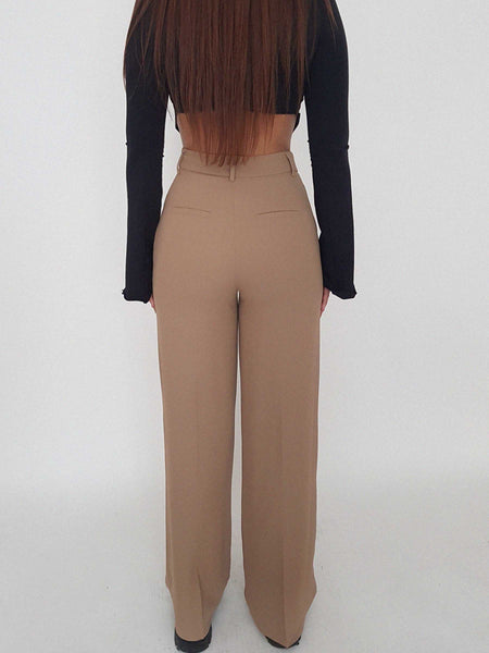 ASIZE TROUSERS / camel