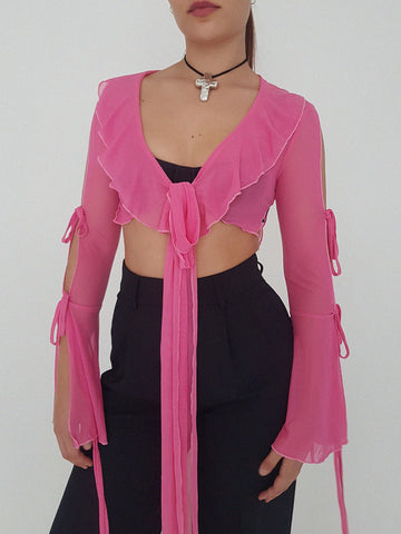 MESSY TOP PINK