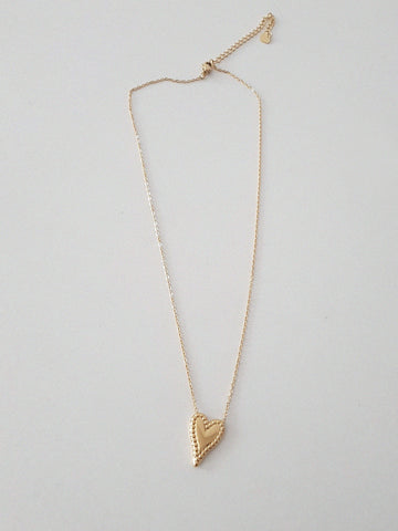MINI HEART NECKLACE  // stainless steal