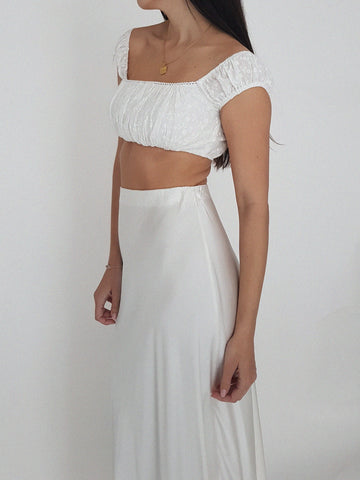 SHINNING SKIRT // WHITE