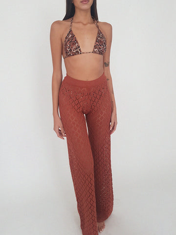 STUNT TROUSERS// terracota