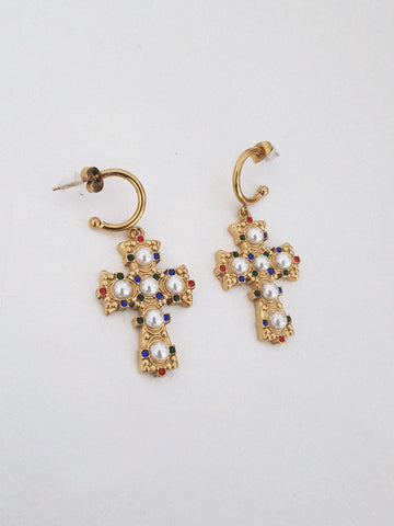 EARRING // CROSS