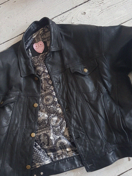 BLACK LEATHER COAT // 2006