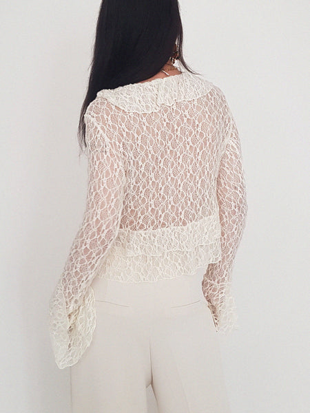 MERMAID TOP // white