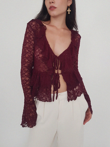 MERMAID TOP // wine