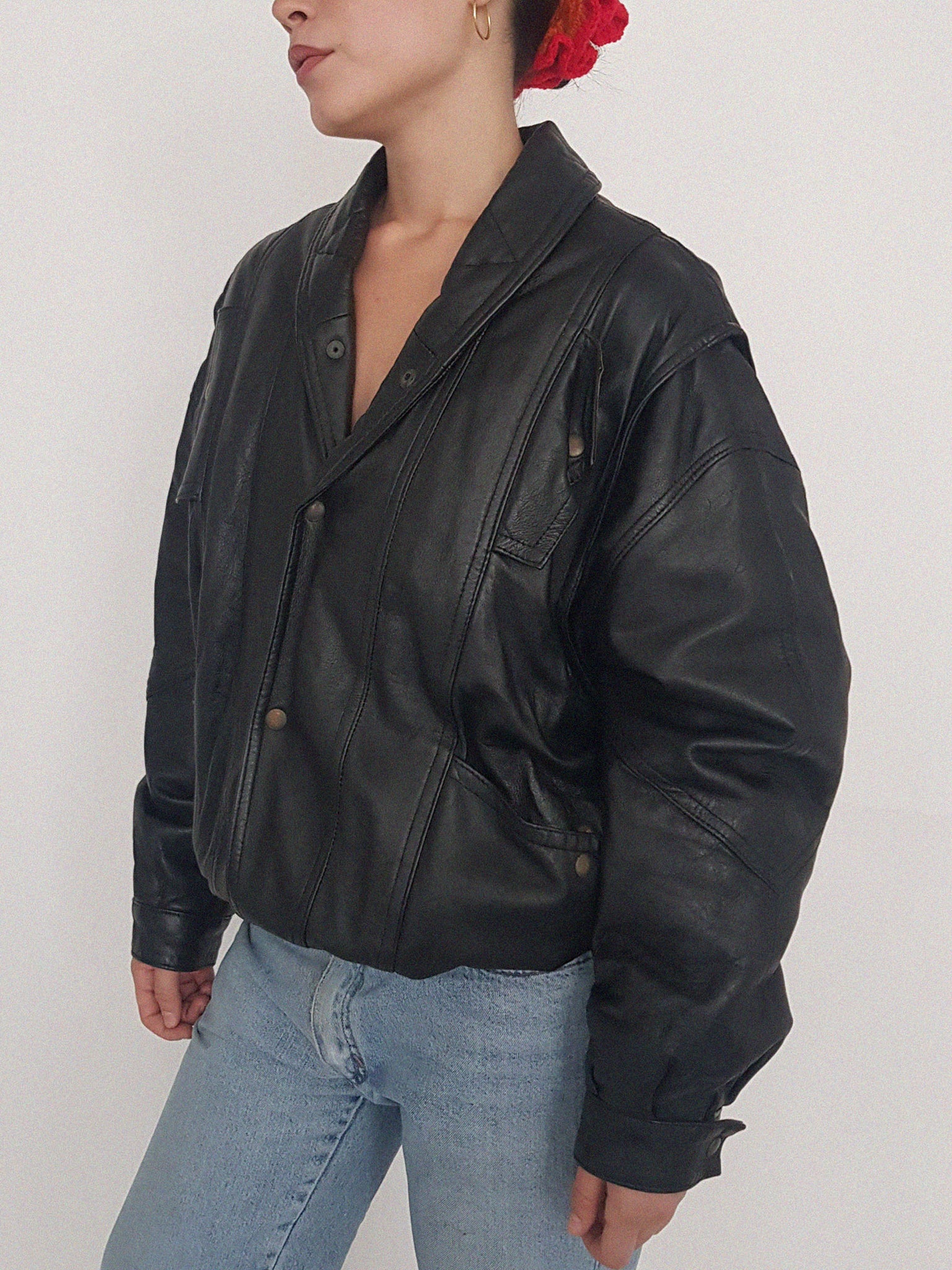 BOMBER LEATHER COAT // 2016