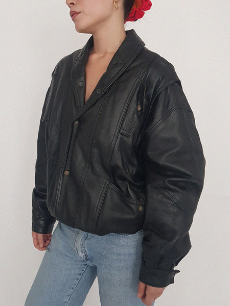 BOMBER LEATHER COAT // 2016