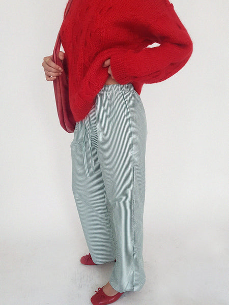 LUNA TROUSERS // green plaid