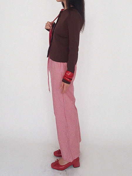 LUNA TROUSERS // MINI RED VICHY