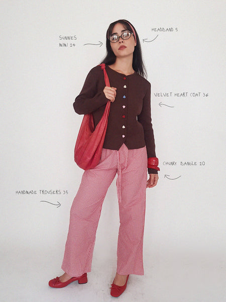 LUNA TROUSERS // MINI RED VICHY