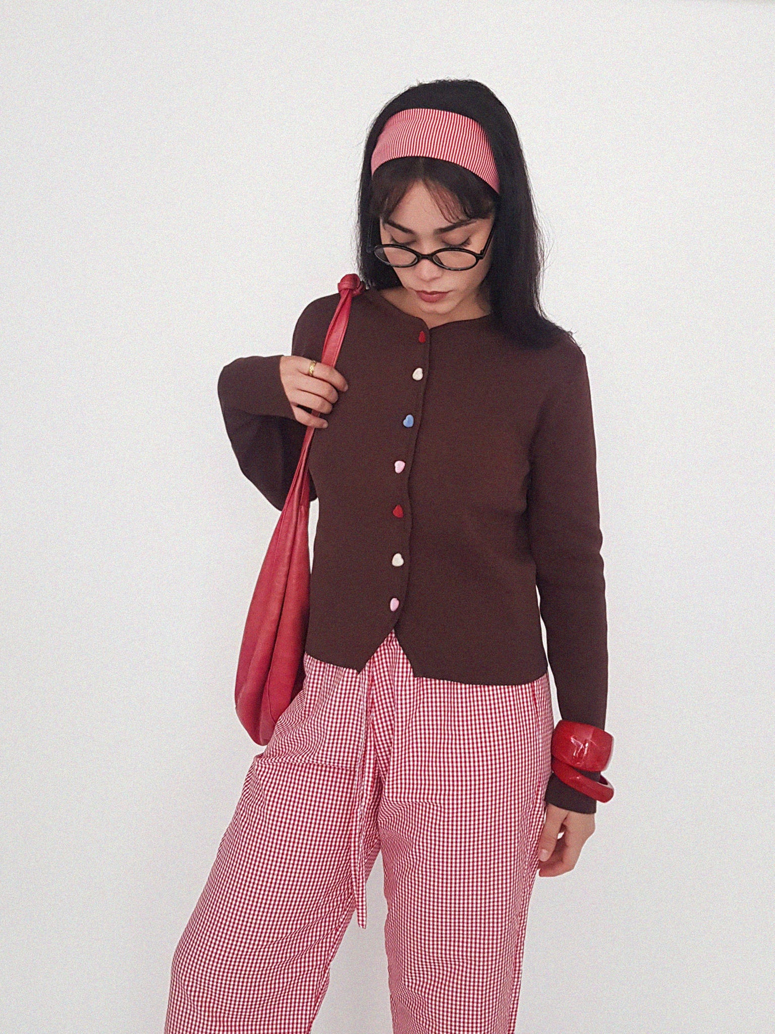 LUNA TROUSERS // MINI RED VICHY