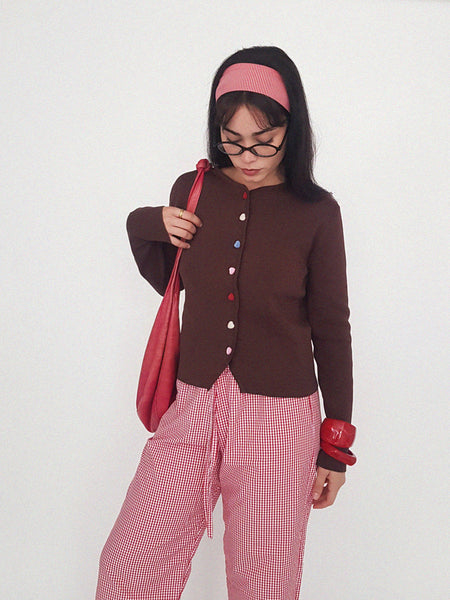 LUNA TROUSERS // MINI RED VICHY