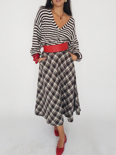 PLAID SKIRT