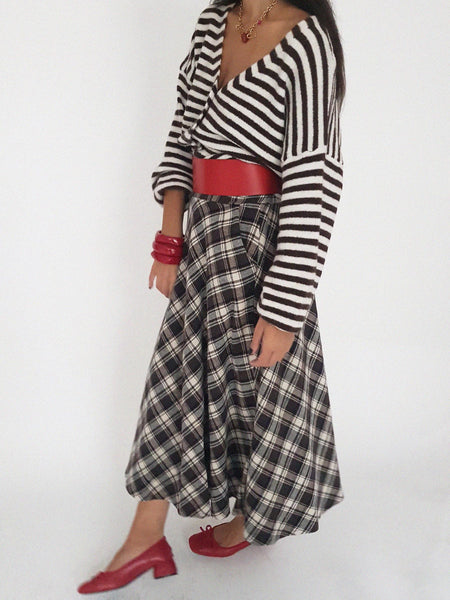 PLAID SKIRT