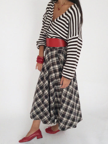 PLAID SKIRT