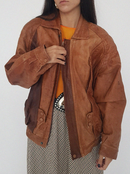 LEATHER COAT // 2028