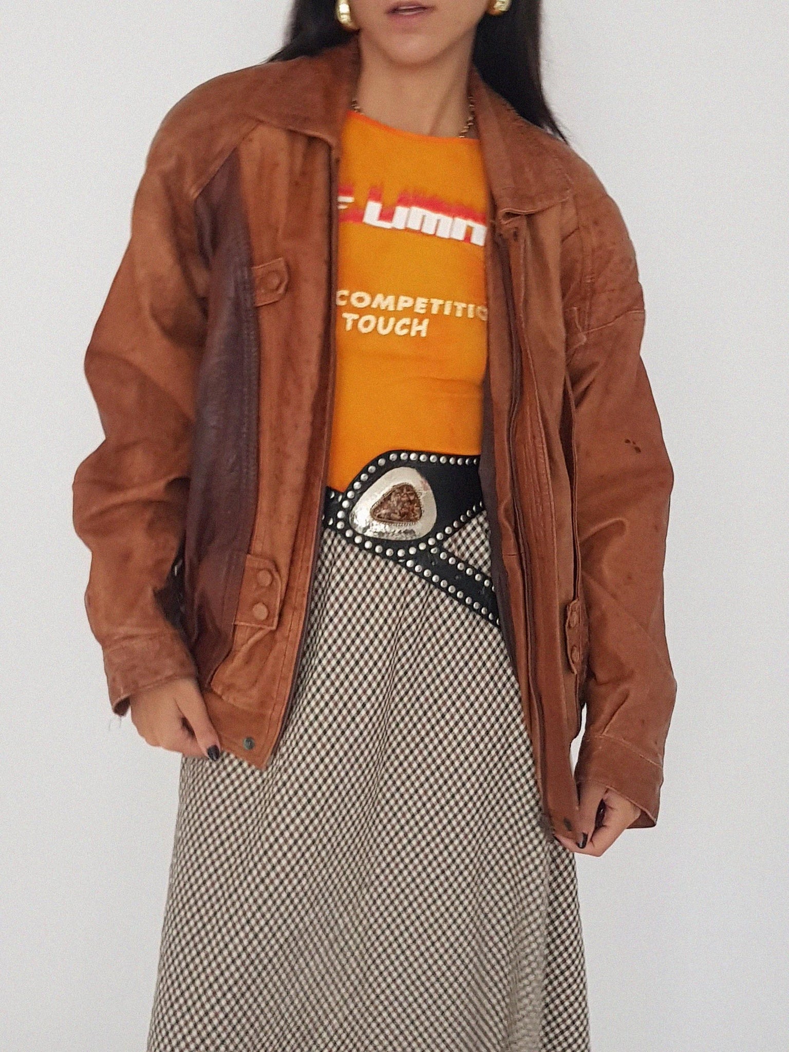 LEATHER COAT // 2028