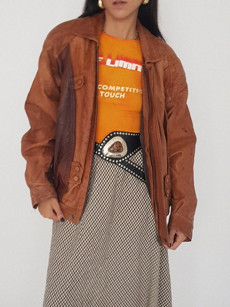 LEATHER COAT // 2028