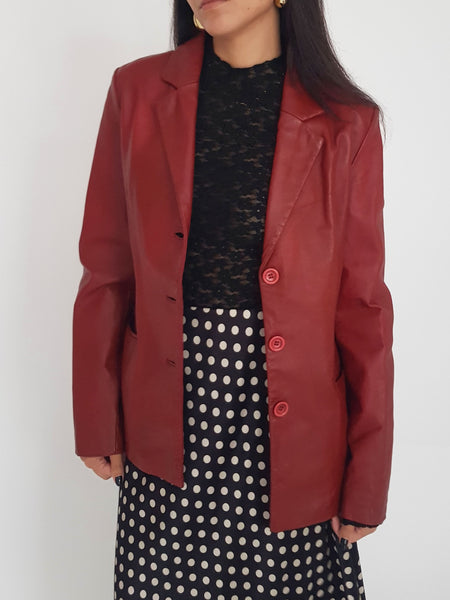 LEATHER COAT // 2030