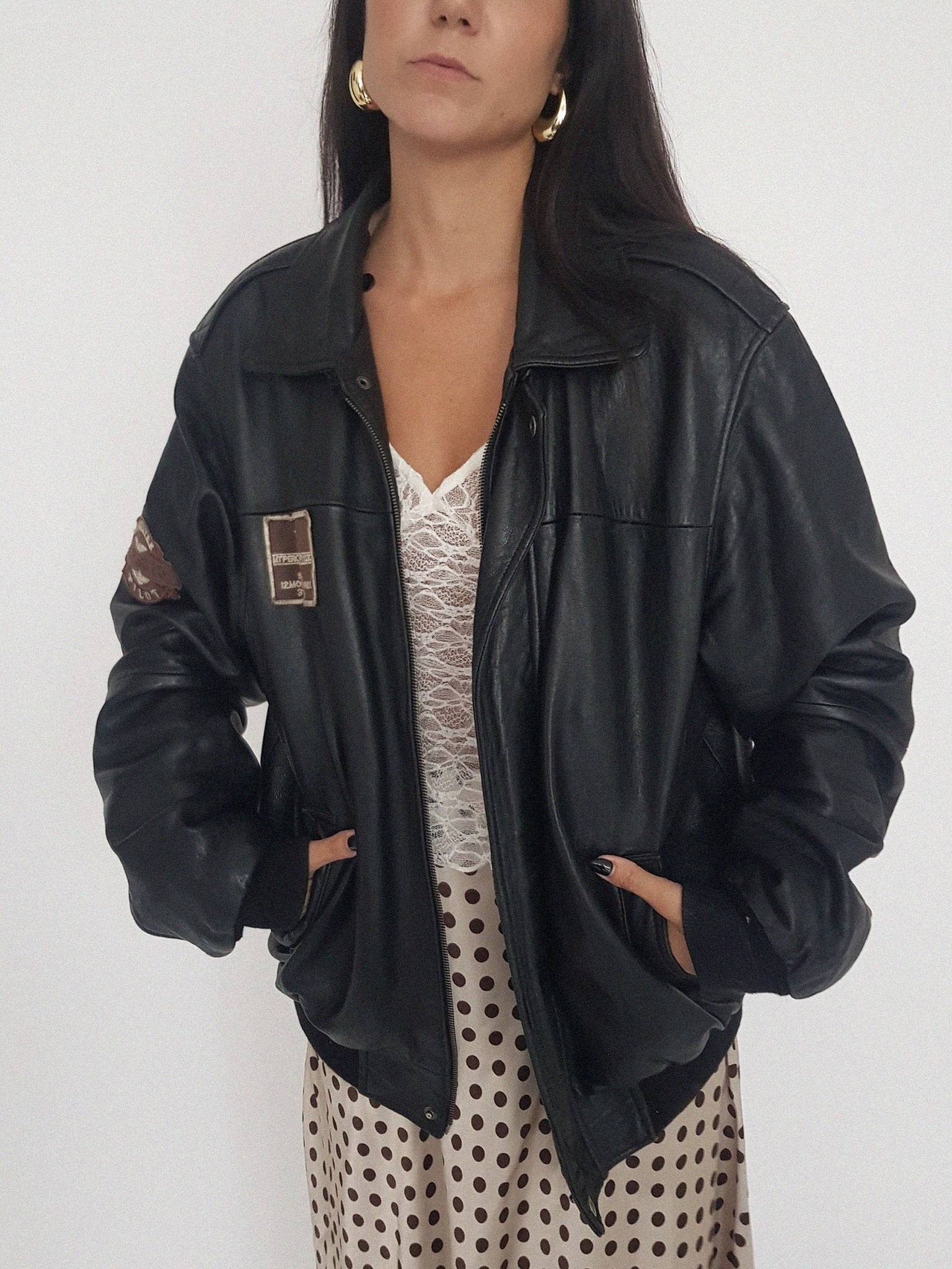 LEATHER COAT // 2037