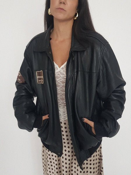 LEATHER COAT // 2037