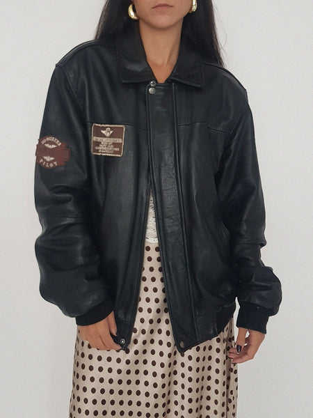 LEATHER COAT // 2037