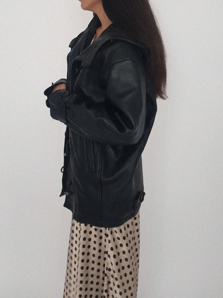 LEATHER COAT // 2036