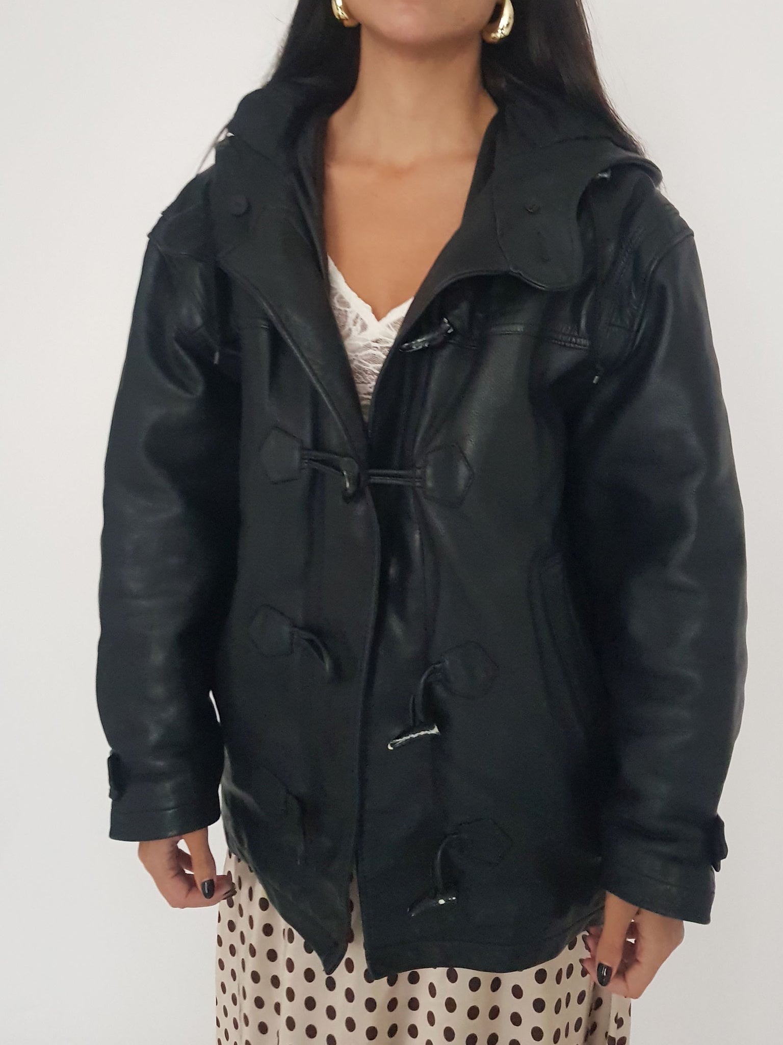 LEATHER COAT // 2036