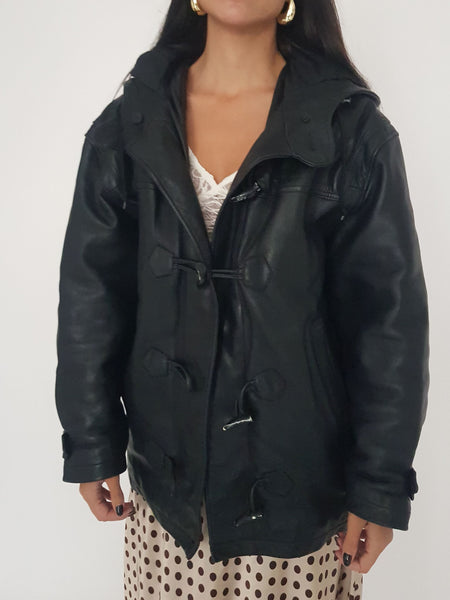 LEATHER COAT // 2036