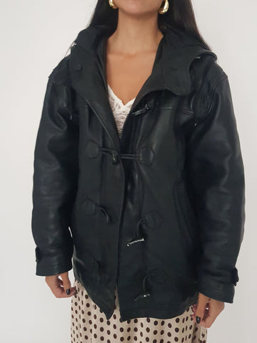 LEATHER COAT // 2036