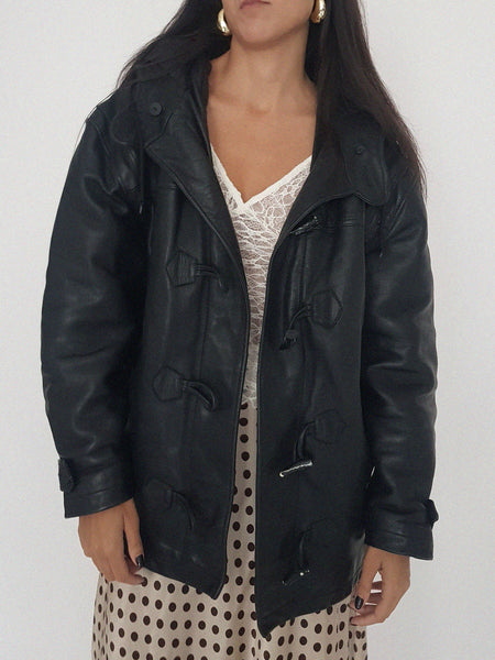 LEATHER COAT // 2036