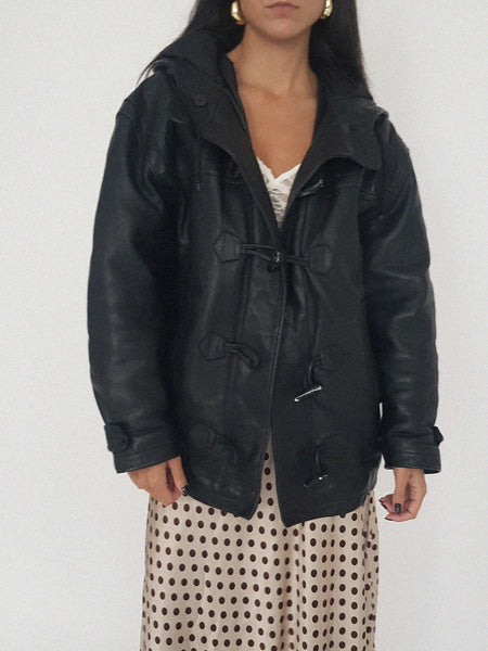 LEATHER COAT // 2036